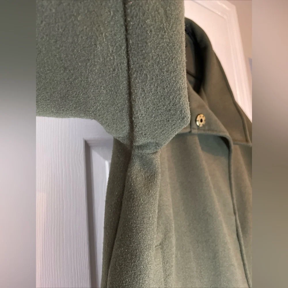 Banana Republic Factory Melton Moto Jacket Green Small - Picture 5 of 16